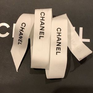 Chanel white ribbon